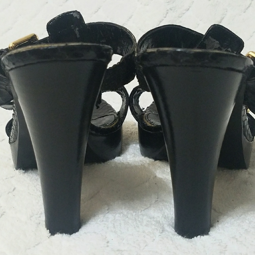 Sold 🇺🇸⚘Lauren Ralph Snakeskin Leather Sandals - Picture 3 of 7
